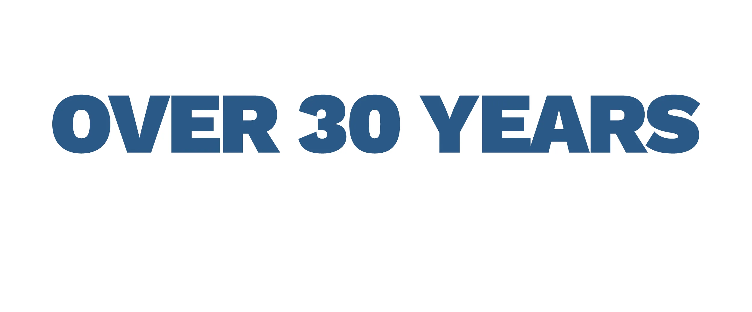 30 YEARS RevSlider Over 30 Text